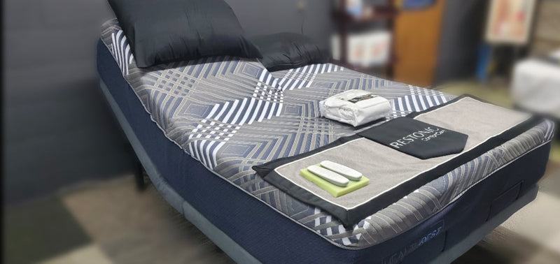 Split Top Head Flex Mattress and Adjustable Base