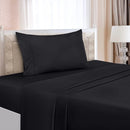 Premium Brushed Microfiber Bed Sheet Set - By Mickhel - Black