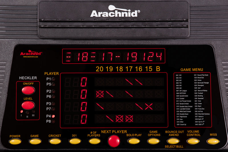 Mickhel's series - Arachnid Cricket Pro 800 Standing Electronic Dartboard