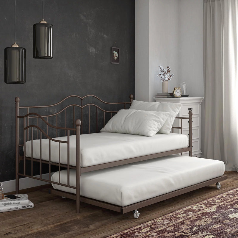 Mickhel's series - Metal Daybed And Trundle Bronze
