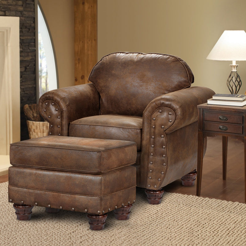 Mickhel's Leather-look Living Room Set - 4 pc.