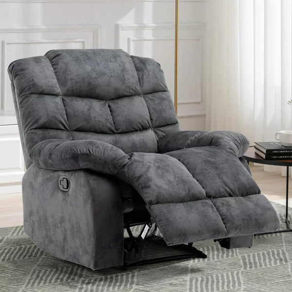 Mickhel's - Single Recliner Overstuffed Breathable Reclining Chair Manual