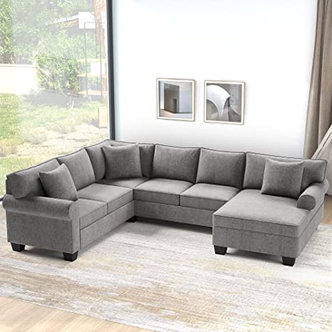 Products included: Loveseat, Right-Arm-Facing Chaise, 3 Seat Sofa Seating Capacity: 7
